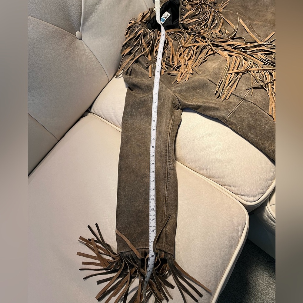 Source Unknown Brown Fringe Jacket - image 8